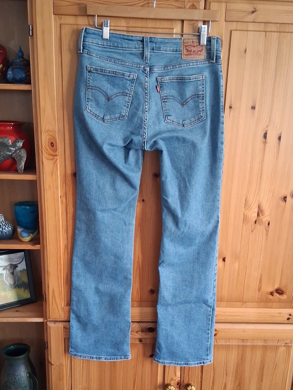 Levi's Superlow Boot Cut Stretch Low Rise Denim Jeans Size 28 - Picture 4 of 7